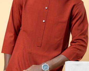 Ensemble caftan brodé pour hommes : vêtements de marié pour mariage africain