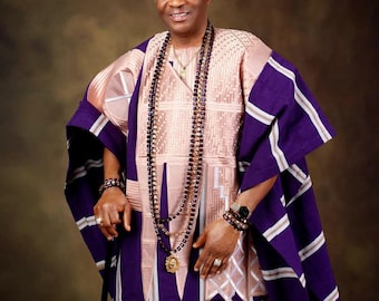 mężczyźni agbada, afrykańska odzież męska, dashiki. koszula agbada i pasujące spodnie