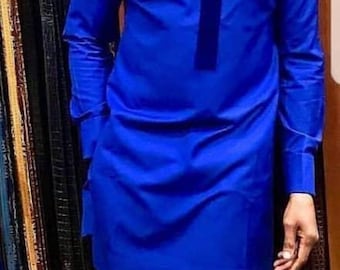 Ensemble caftan brodé pour hommes : vêtements de marié pour mariage africain