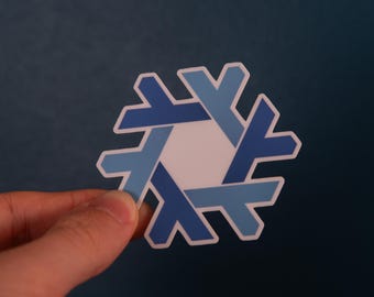NixOS Sticker – NixOS Logo Snowflake – Linux Distro Sticker – FOSS Laptop Sticker – Matte Vinyl Decal