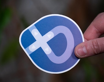 Bazzite Sticker | Gaming Linux Decal for Steam Deck & PC | Atomic Distro Vinyl | Handheld Console Sticker | Made in France