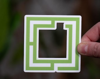 Omarchy Sticker | Arch Linux Tiling WM Decal for Laptop | Minimalist Distro Vinyl | Developer Coding Gift | Made in France