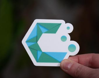 CachyOS Sticker | Arch Based Distro Decal for Laptop & PC | High Performance Linux | Gaming Vinyl Sticker | Made in France