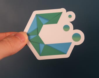 CachyOS Linux Sticker – Matte Finish Vinyl – Arch-based Linux Distro Sticker for Laptop, PC Case, or Desk Setup