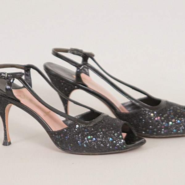 1940's slingback glamour heels