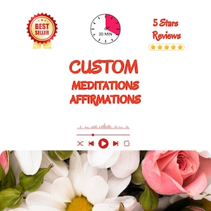 Individuell geführte Meditation und Affirmation MP3 - Personalisierte Audiodatei mit Ihrem Namen, Ihren Zielen und Absichten