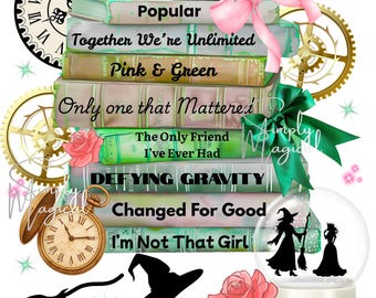 Wicked Book Stack PNG | Witchy Coquette Book Lover Sublimation Design