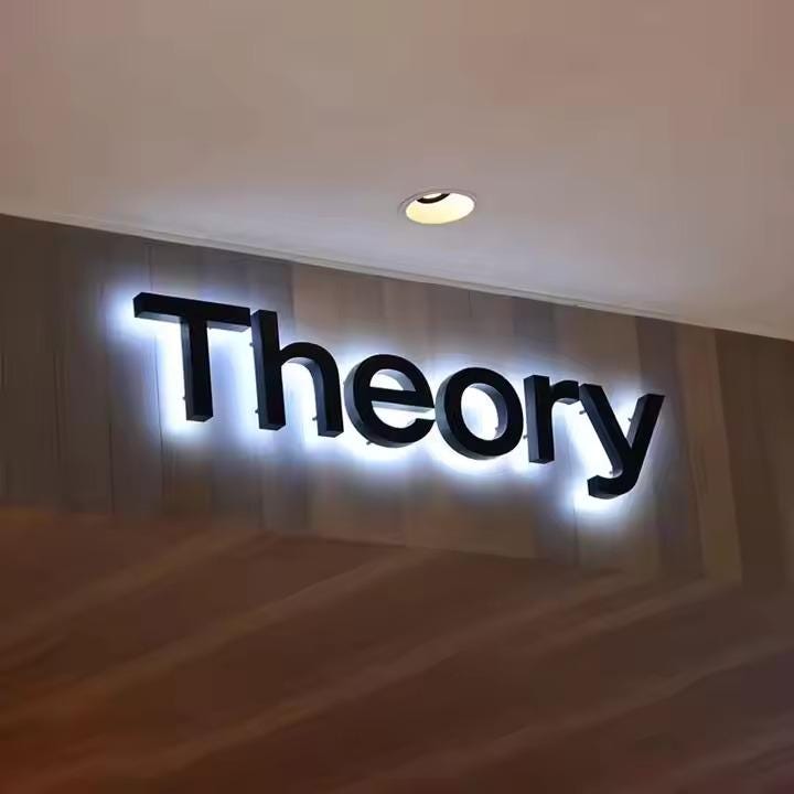 Led Sign Work Logo 3D LED Logo Sign | Custom Backlit Stainless Steel | Office Wall Sign - Etsy