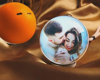 Personalized Video Globe | Custom Glass Memory Sphere Gift | Romantic Tech Keepsake for Anniversary or Birthday