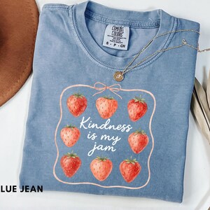 Comfort Colors Kindness is my Jam, Teacher Gift Spring Floral Teacher Tee Gift for Teacher Teaching Shirt Teacher Appreciation Gift Summer