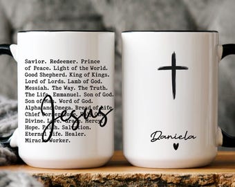 Personalized Christian Mug, Religious Gift, Mother's Day Coffee Cup, Faith-Based Mom Gift, Pastor Gifts, Retirement Gift, Dad of God