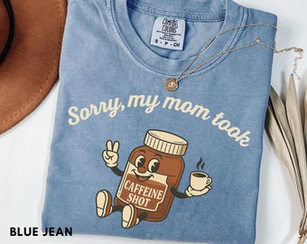 Tired Moms Coffee Club Comfort Colors® T-Shirt, Funny Retro Coffee Lover Graphic Tee, Mom Life T Shirt, Vintage Preppy Espresso Shirt