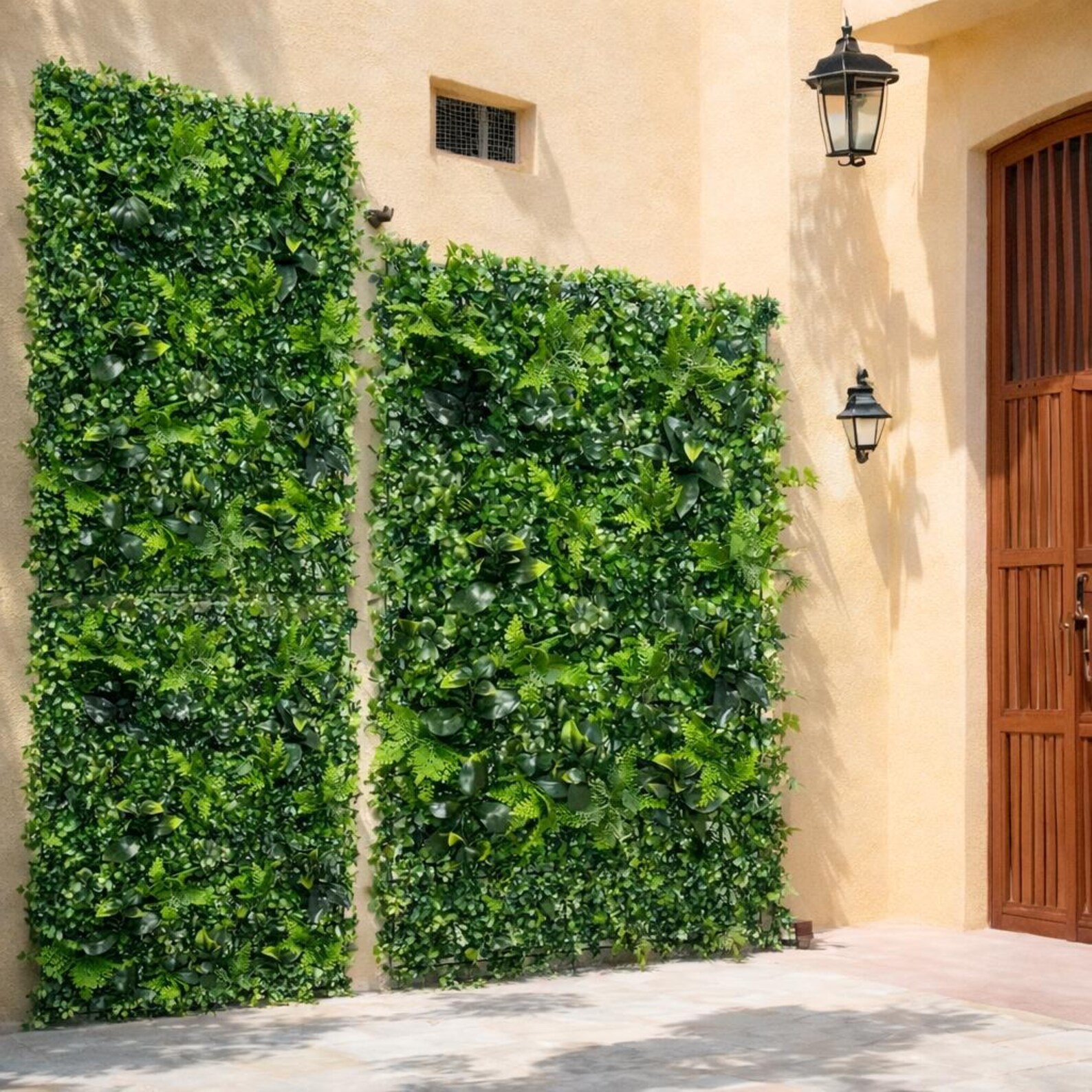 Luxury Faux Greenery Wall Panel – Artificial Plant Wall Decor