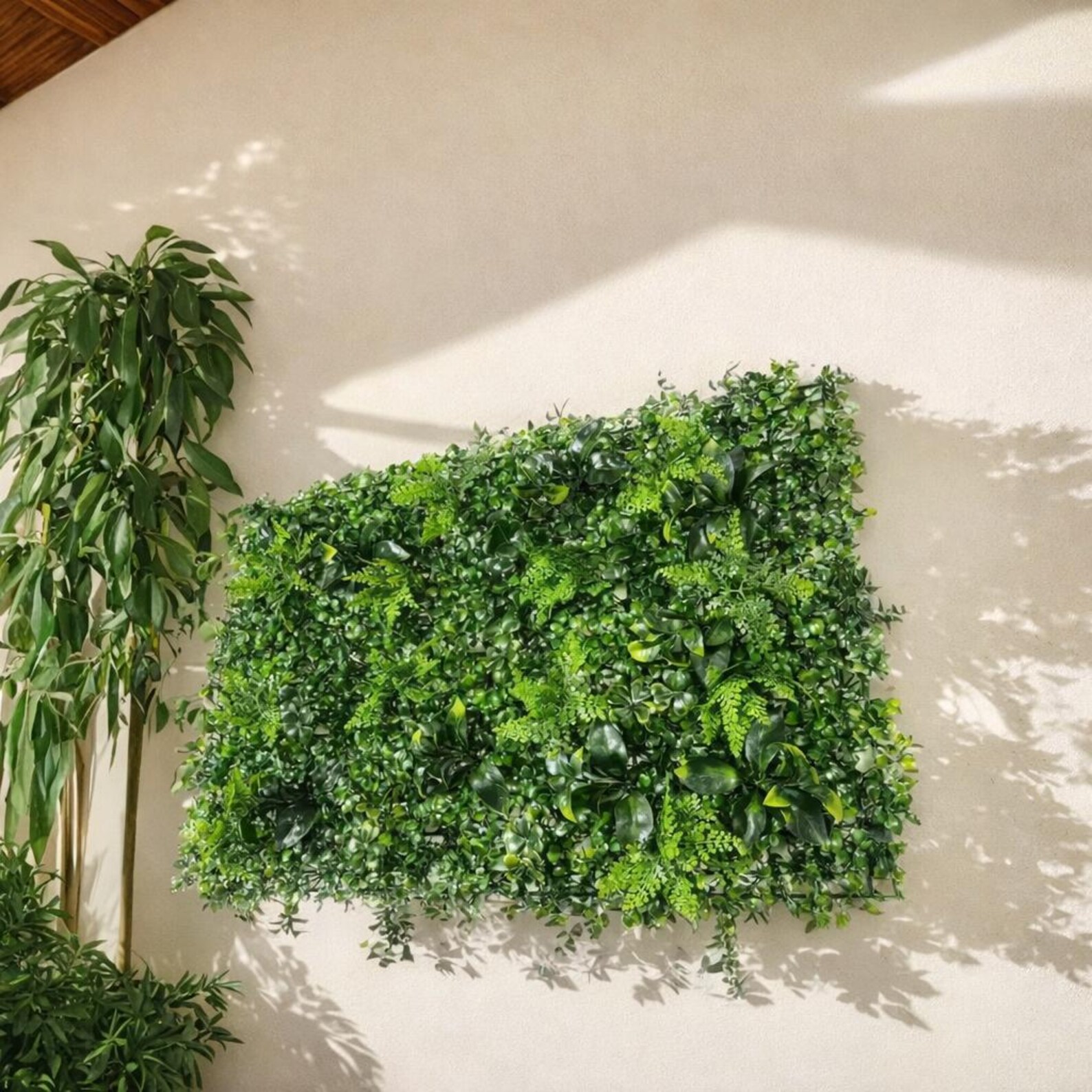 Luxury Faux Greenery Wall Panel – Artificial Plant Wall Decor