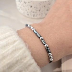 Braçadeira personalizada com nome/palavra/ Anfangsbuchstaben des Nomes als Código Morse - Geschenk für Freundin - Schwester Geschenk