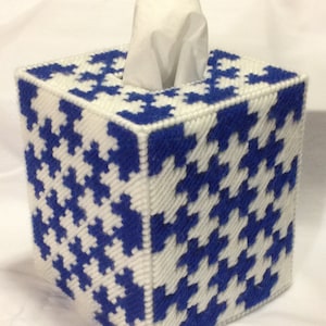 MUSTER: Puzzle-Teile Taschentuchbox-Abdeckung in Kunststoff-Leinwand - NUR MUSTER