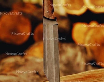 Handmade D2 Steel Viking Seax Knife - Custom Hunting Machete - Gift for Him