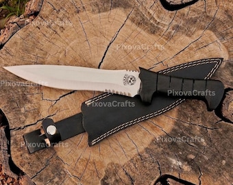 Custom Handmade D2 Steel Leon Kennedy Knife: Resident Evil 4 Replica