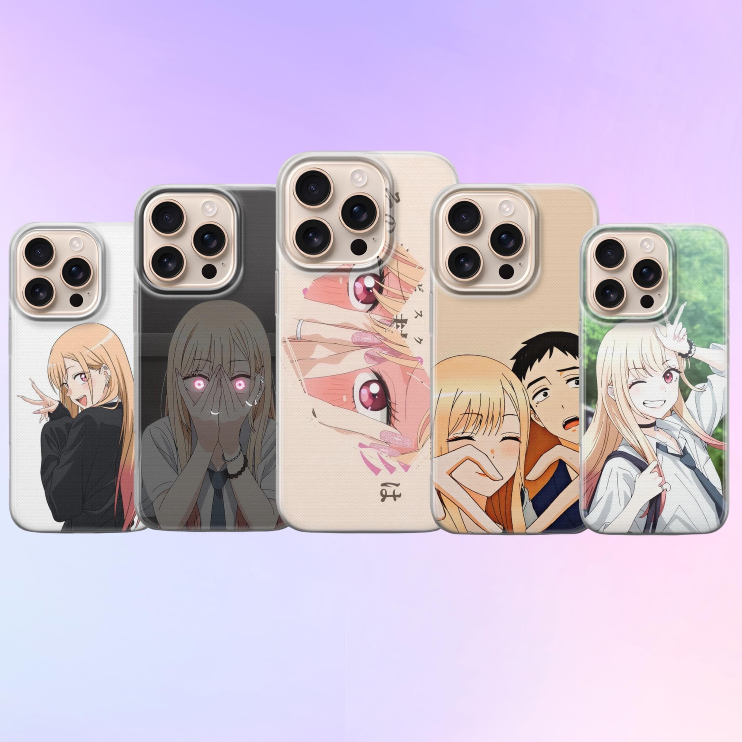 スマホアクセサリー Marin Amazon.com: Akatxezy Marin Kitagawa Anime Tempered Glass Phone