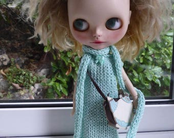 Blythe Knitted Dress, Scarf & Hairband (BD18817)