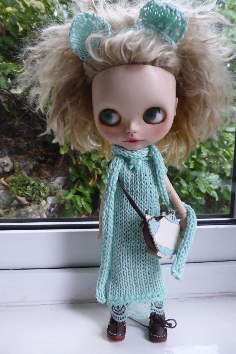 Blythe Knitted Dress, Scarf & Hairband BD18817 image 1