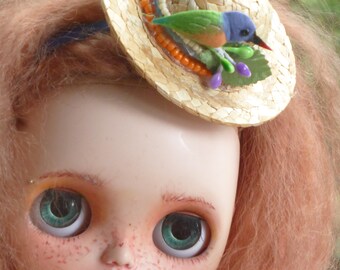 Blythe Staw Hat & Separate hairband (BD2218)