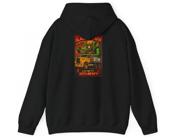 Monster Truck Poster Hoodie | Retro Monster, Hot & Heavy Graphic