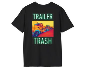 Trailer Trash Truck T-Shirt | Vintage Semi Truck Graphic