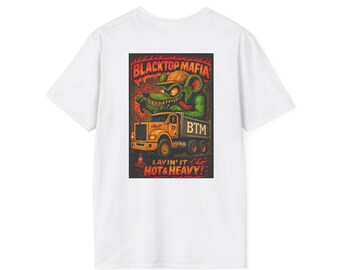Blacktop Mafia Rat Graphic T-Shirt | Trucking Layin' It In Hot & Heavy