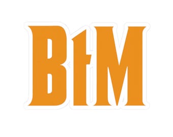 Blacktop Mafia - BtM Retro Block Letter Sticker | Kiss-Cut Vinyl