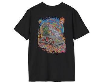 Psychedelic Paver T-Shirt | Colorful Construction Art