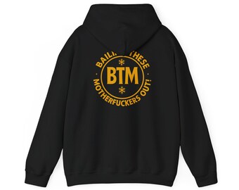 Moletom com capuz "BTM Sempre Salvando Todo Mundo" | Moletom com slogan engraçado