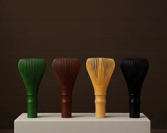 Frusta riutilizzabile per Matcha - Frusta in ABS per la cerimonia del tè verde | Strumento giapponese per Matcha (verde, nero, beige, caffè)