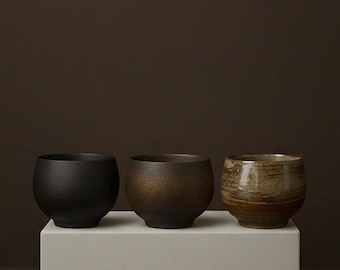 兼重東光作 備前焼 胡麻湯呑 夫婦湯のみ 220ml ニッポツーユー - Etsy 日本