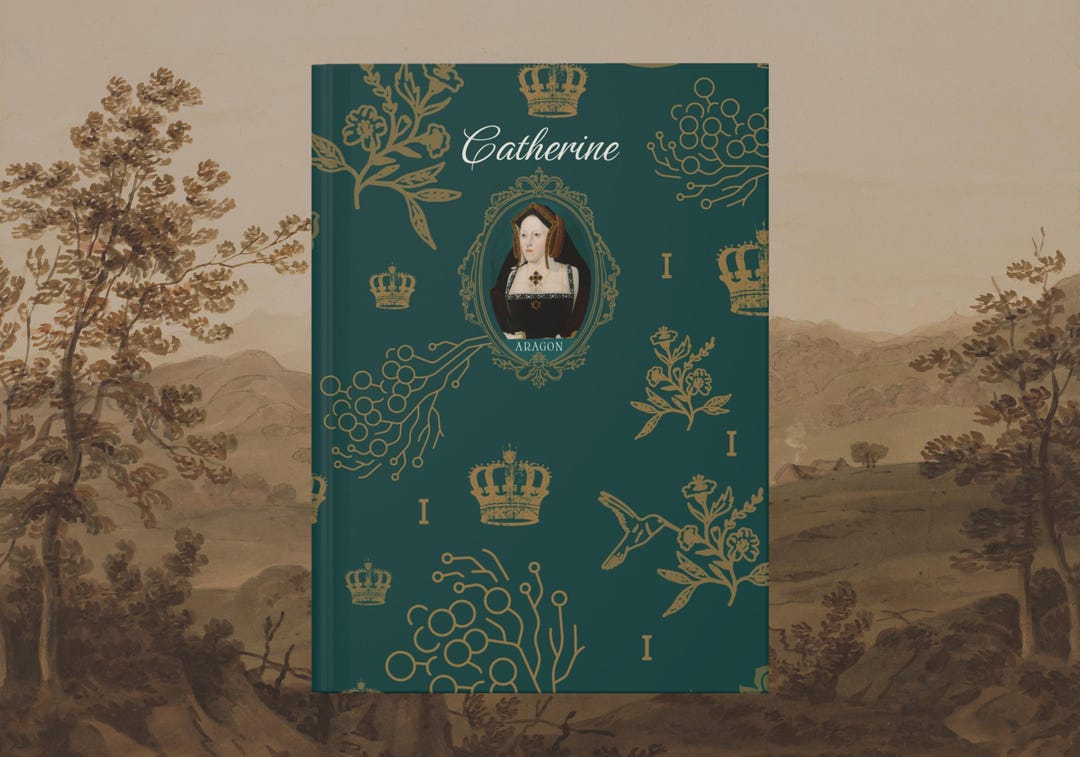 Catherine of Aragon Tudor Journal | Historical Toile Patterned ...