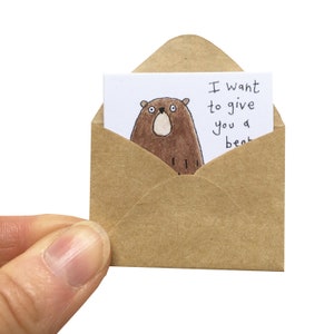 Miniature bear birthday card, cute mama bear gift image 2