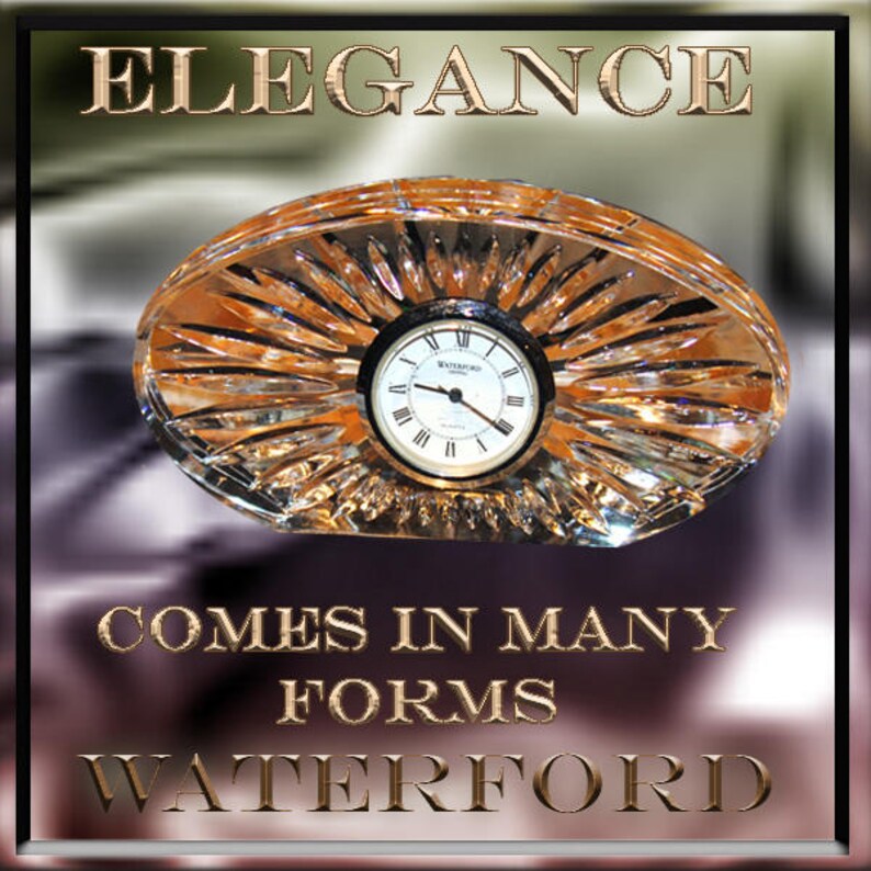 Waterford Crystal Desk Clock App 8x 4 Image 0