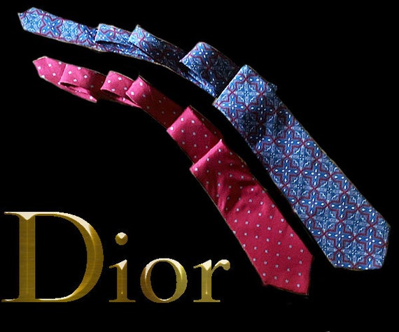 Dior;  Pair of Vintage Ties - image 1