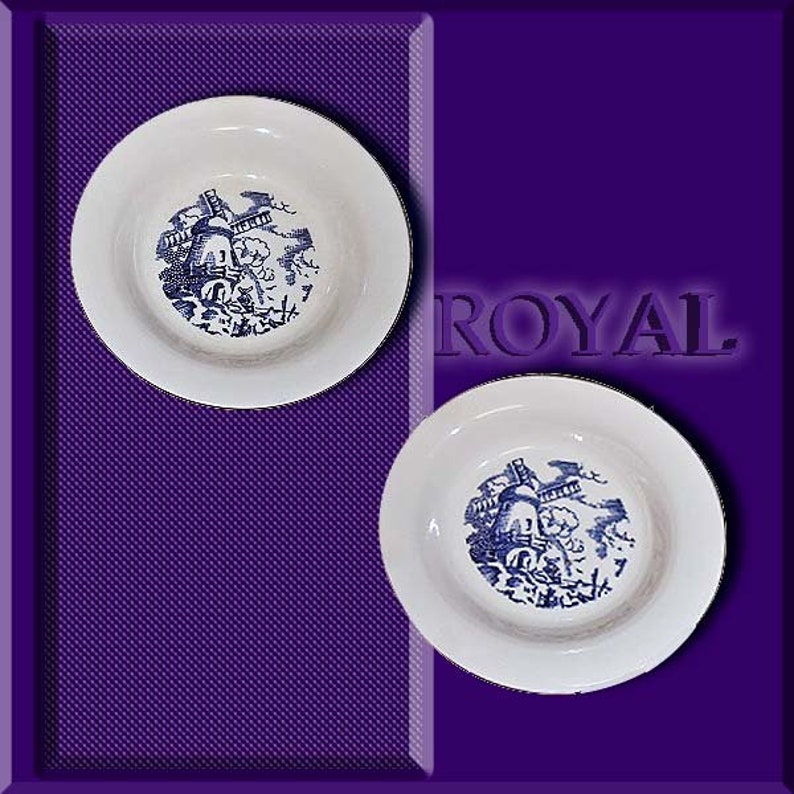 Royal China Set of Two 8-14 SoupSmall Serving Bowl