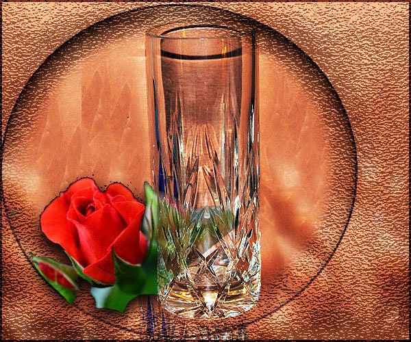 花瓶□ガラス SAMOBOR HAND CUT CRYSTAL YUGOSLAVIA 手掘りクリスタル