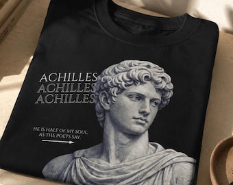 The Song of Achilles Shirt - Greek Mythology T-Shirt - Achilles and Patroclus Tee - Dark Academia Clothing