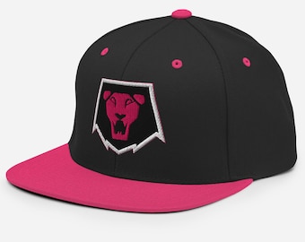 Gorra bordada Saja Boys K-Pop Demon Hunters en negro y rosa, merchandising inspirado en el K-Pop