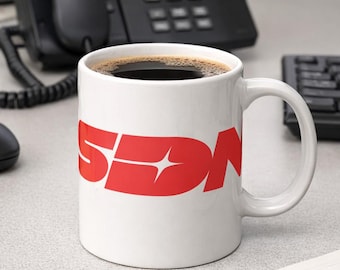 Dispatch Inspired SDN Logo Mug | Gamer Gift
