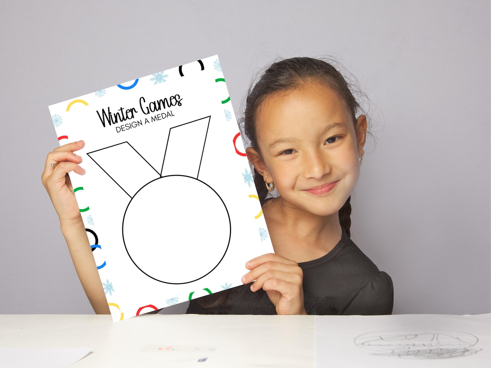 Winter Games Kids Activity Printable | Design a Medal Craft | Classroom ...