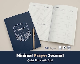 Christian Prayer Journal | Daily Reflection, Gratitude (PDF)