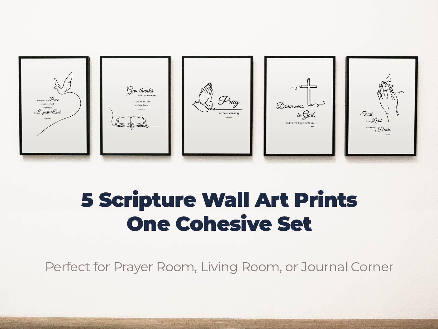 Minimalist Scripture Prints | Christian Home Decor (digital Download ...