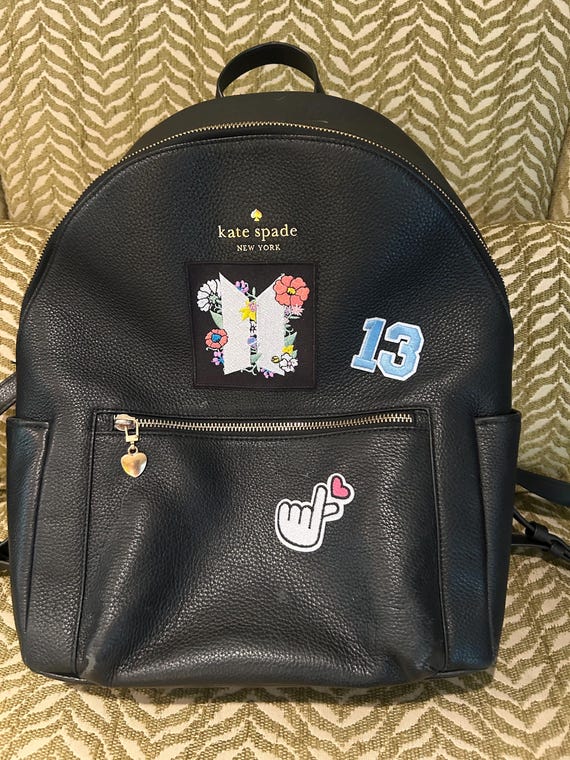 Upcrafted Kate Spade Leather Backpack Kpop BTS - Etsy display picture 2