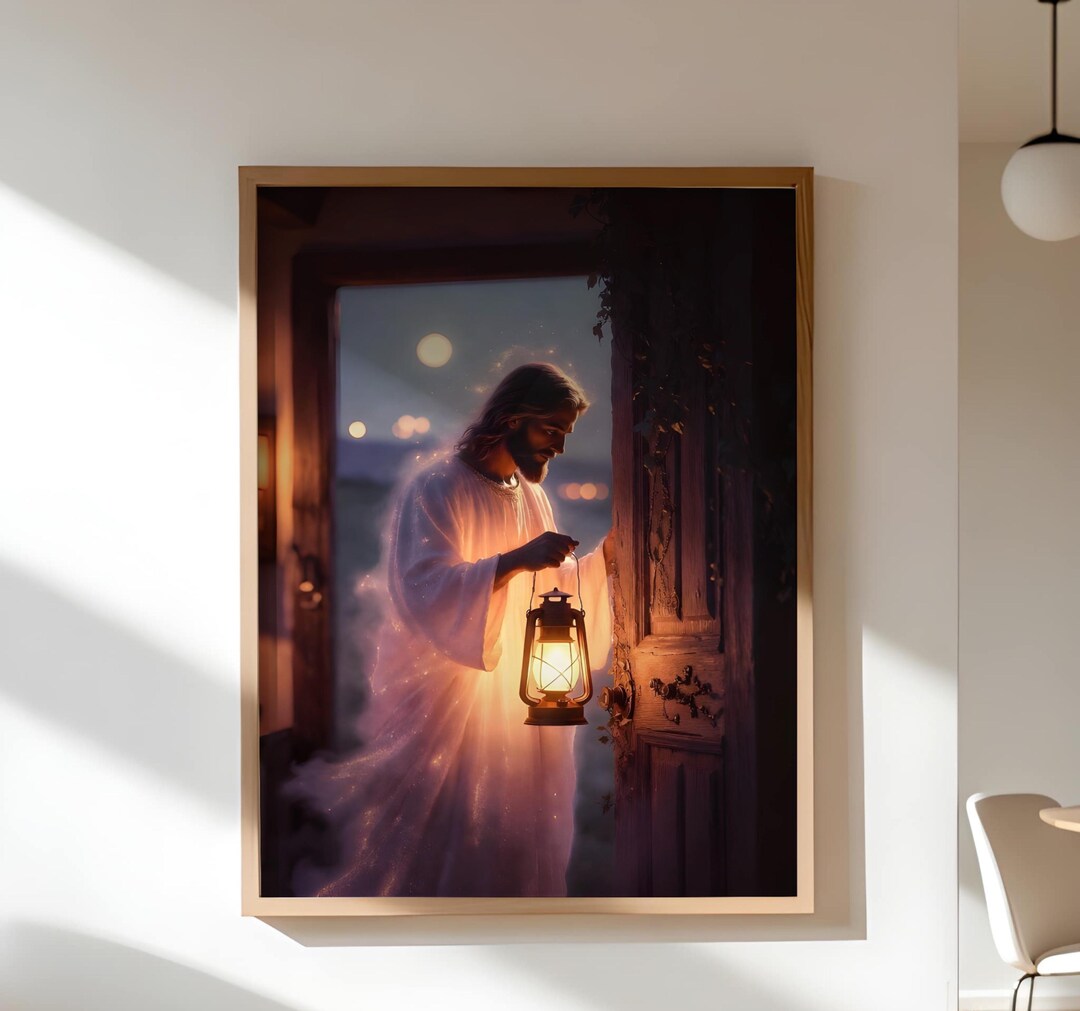 Jesus Light in Darkness Wall Art | Biblical Hope Faith Print (digital ...