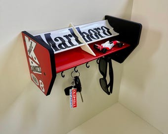 Formula 1 F1 Key Holder McLaren Spoiler Senna Marlboro MP4/8 Mancave Shelf