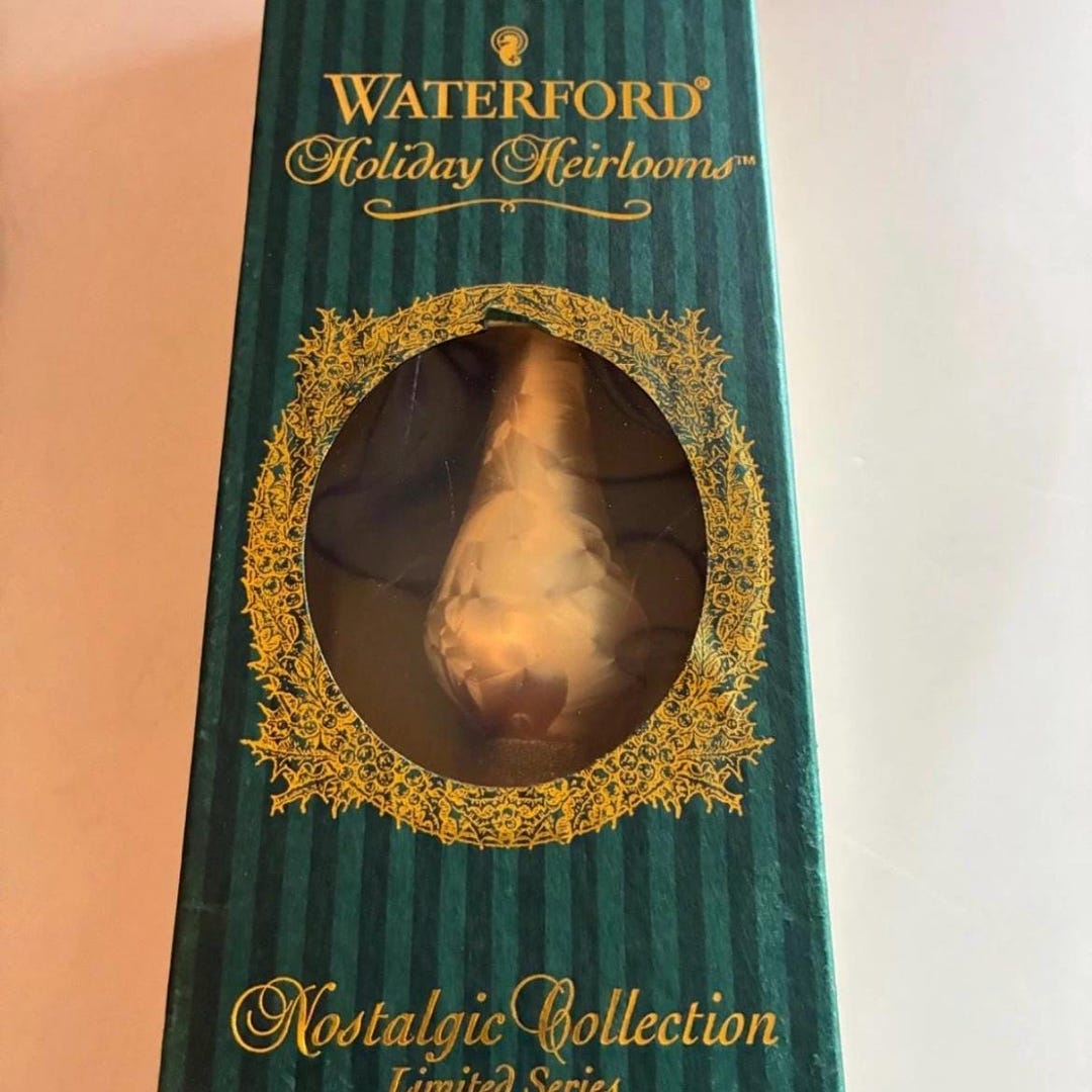 Waterford Crystal Holiday Heirlooms Christmas Tree Topper Glass Blown ...